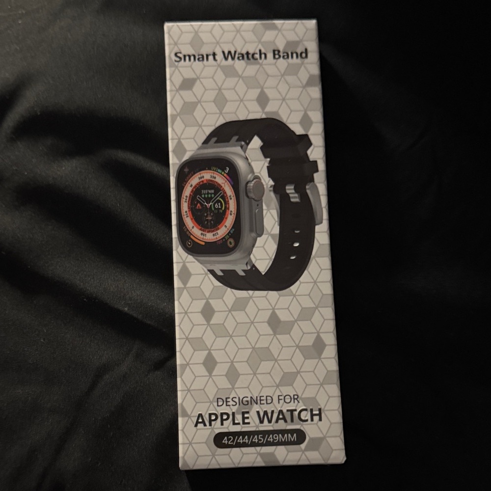 Apple Smartwatch Band - Black and Silver